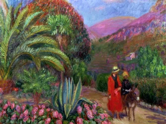 Woman with Child on a Donkey, c.1925